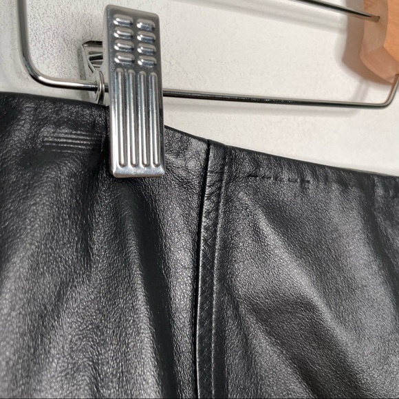 Loft | Black Leather Skirt - Picture 5 of 6